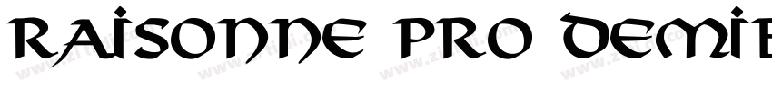 Raisonne Pro DemiBo字体转换